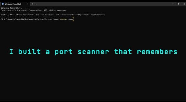 Port scanner output